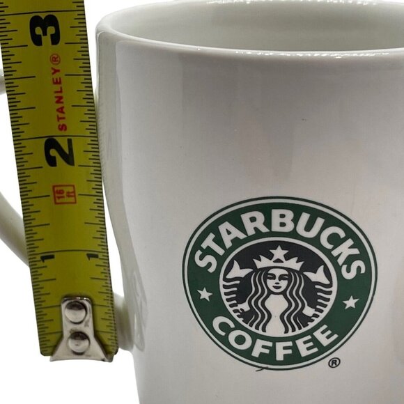 Set 2 Starbucks Coffee Tea Cups Mug White 8 Oz Classic Siren Mermaid Logo 2007 - Picture 12 of 13